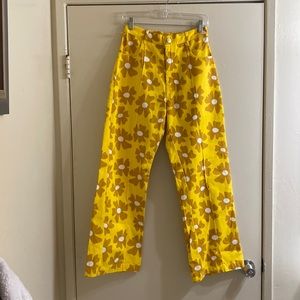 BIG BUD PRESS Lazy Daisy Flower Western Pants Small